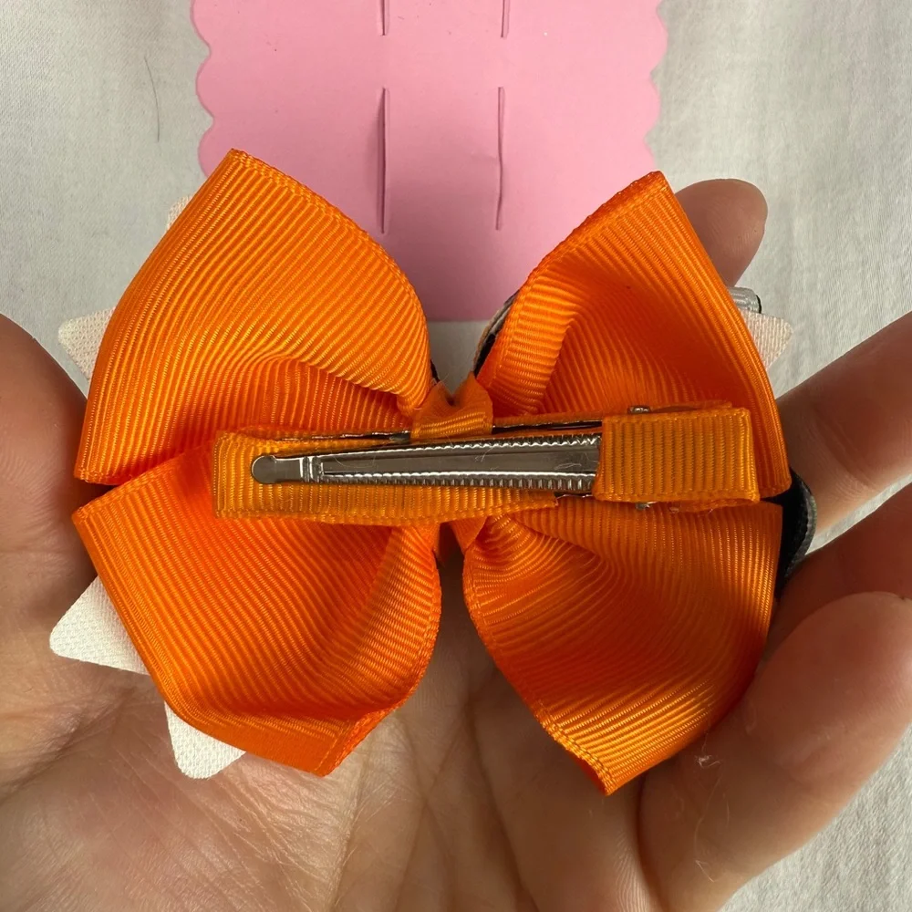 Handmade Colorful Halloween Hair Set Bows for Kids‎